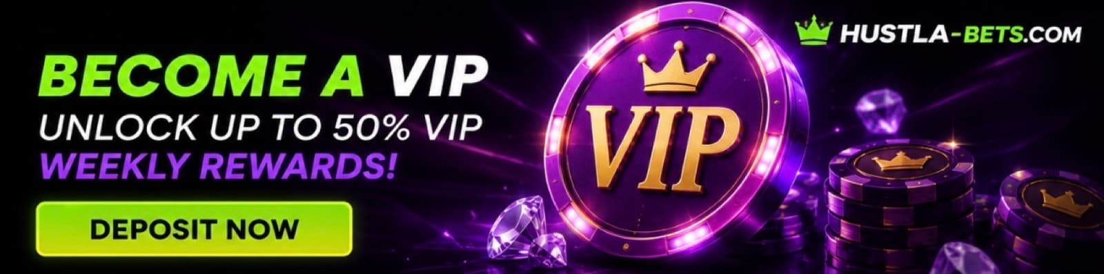 Become a VIP — unlock up to 50% weekly rewards