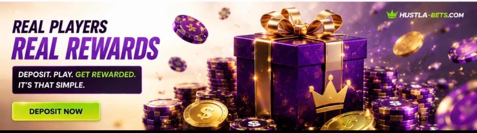 Real players, real rewards — deposit, play, get rewarded