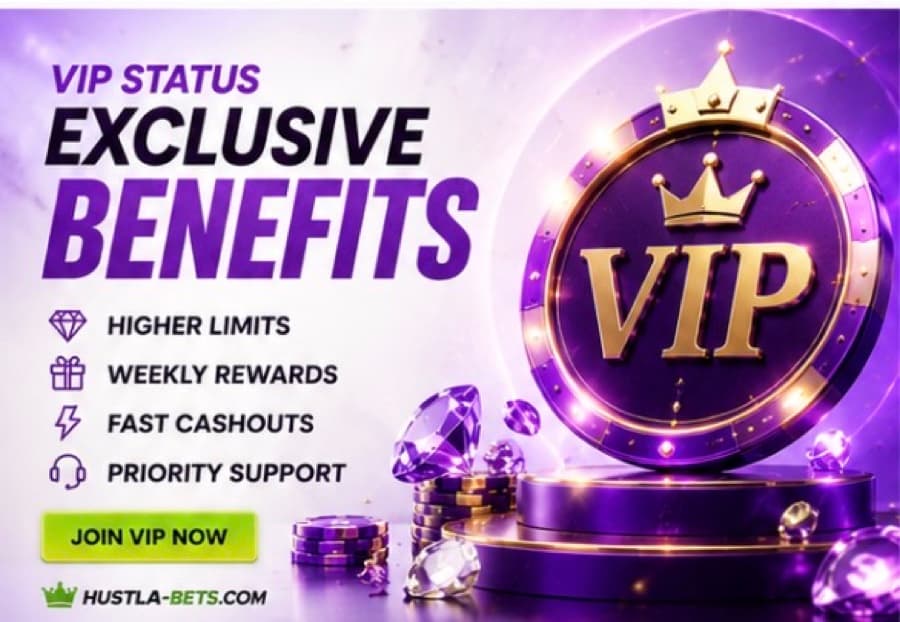 VIP status — exclusive benefits: higher limits, weekly rewards, fast cashouts, priority support